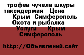 трофеи чучела шкуры таксидермия › Цена ­ 1 000 - Крым, Симферополь Охота и рыбалка » Услуги   . Крым,Симферополь